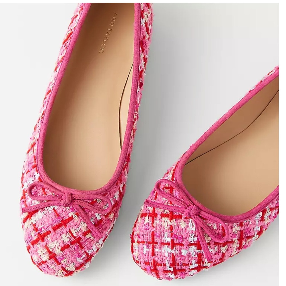 TWEED BALLET FLATS